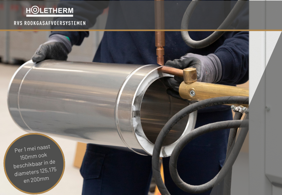 Holetherm Evolution, het innovatieve systeem van LEWO B.V. per 1 mei in meerdere diameters beschikbaar